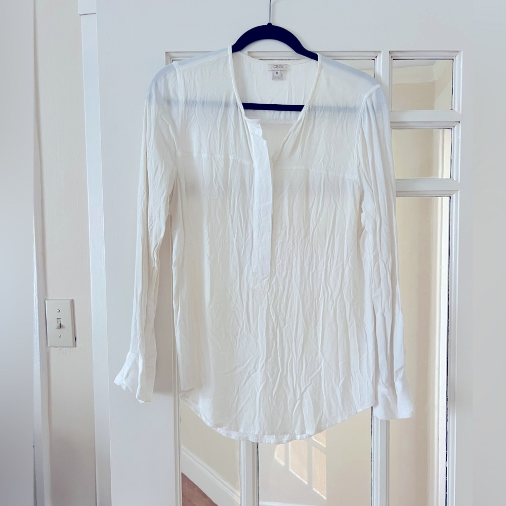 JCrew cream blouse